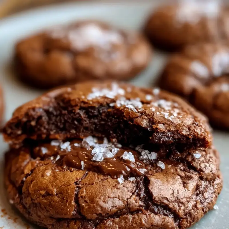 Salted Brownie Cookies
