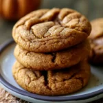 Chewy Pumpkin Spice Cookies with Brown Butter